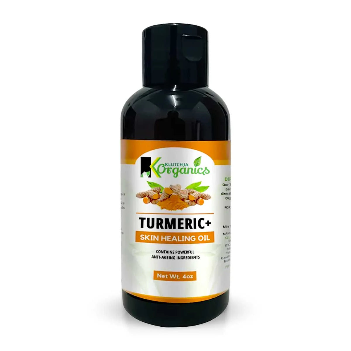 KlutchJa Organics Turmeric Skin Healing Oil, 4oz